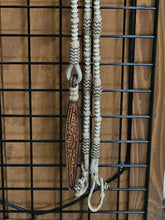 Load image into Gallery viewer, Romal Reins 30 Plait California Style - Natural w/ Black Accents