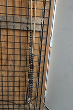 Load image into Gallery viewer, Romal Reins 30 Plait GM Natural with Black Buttons and caramel Accents