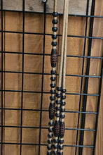 Load image into Gallery viewer, Romal Reins 30 Plait GM Natural with Black Buttons and caramel Accents
