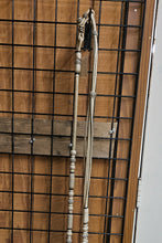 Load image into Gallery viewer, Santa Ynez Romal Reins 36 plait triple strands Natural/ Black Accents 110”