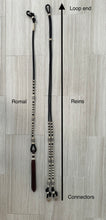 Load image into Gallery viewer, Romal Reins 18 Plait 60 Button Pattern Natural Color