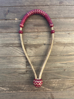 Pencil Bosal 16 Plait Natural with Cherry Red/Burgundy Color #R-16