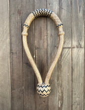 Load image into Gallery viewer, Bosal 3/4” 32 Plait Natural with Black Accents M-28S  SALE!