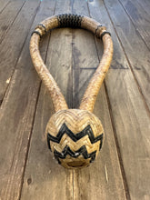 Load image into Gallery viewer, Bosal 3/4” 20 Plait Cowhide Natural with Black Accents CH-20b  SALE!