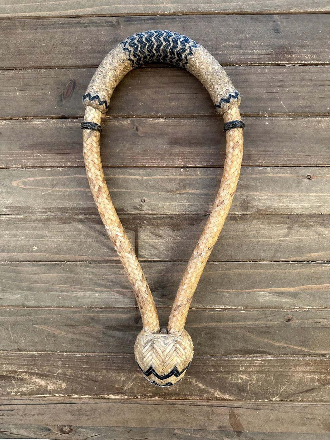 Bosal 3/4” 20 Plait Cowhide Natural with Black Accents CH-20b  SALE!