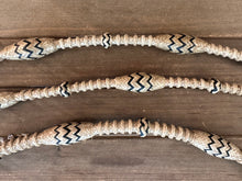 Load image into Gallery viewer, Romal Reins 16 plait 110&quot; CA style (pineapple knots) blk accents XXXX DISCONTINUED