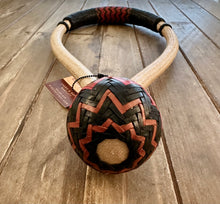 Load image into Gallery viewer, Bosal 5/8” 28 plait Kangaroo Rawhide Special Edition #1 red &amp; tan accents