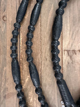 Load image into Gallery viewer, Genuine Kangaroo Romal Reins 12 Plait GM Pattern Black Weighted ON ORDER