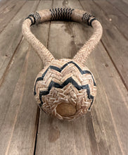 Load image into Gallery viewer, Bosal Beveled Cowhide Natural with Black Accents CH-16b