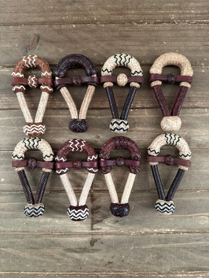 Braided Rawhide Mini Bosal Scarf Slide