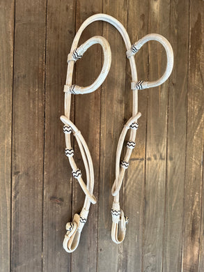 Rawhide Double Ear 30 Plait Headstall