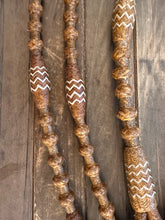 Load image into Gallery viewer, Romal Reins 30 plait 110” GM Pattern light rust brown x-tra long. SALE!