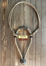 Load image into Gallery viewer, Beautiful Bosal 5/8” 28 Plait Rawhide Natural With Black Accents MC28nb NEW!