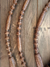 Load image into Gallery viewer, Romal Reins 28 Plait 84” GM Solid Milk Chocolate Brown Color V28br SALE!