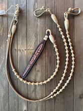 Load image into Gallery viewer, Romal Reins 16 Plait 60 Button Pattern Calf Hide  B16-ch