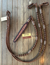 Load image into Gallery viewer, Romal Reins 16 Plait GM Carmel with Natural Accents Limited Edition MC16bc-n