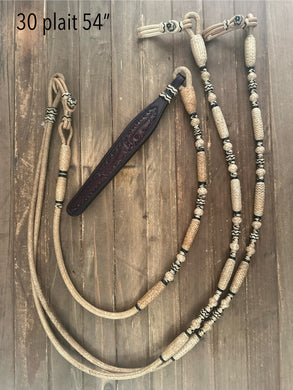Romal Reins 32 Plait 102” Ortega Style