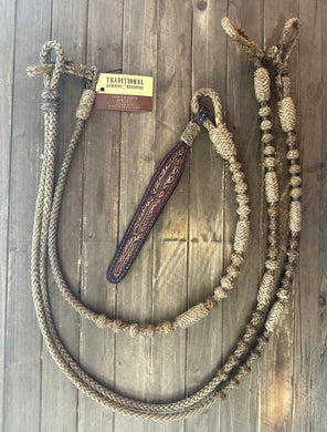 Heavy Duty Working Romal Reins 12 plait 110