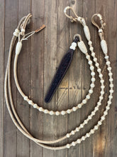 Load image into Gallery viewer, Romal Reins 16 Plait 60 Button Pattern Calf Hide  B16-ch