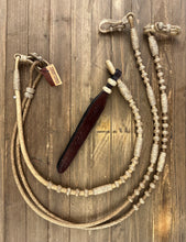 Load image into Gallery viewer, Romal Reins 24 plait GM Pattern Natural Rustic Color V24N