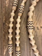 Load image into Gallery viewer, Romal Reins 30 Plait GM Natural Color With Black Accents MC30