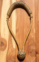 Load image into Gallery viewer, Bosal 12 plait beveled natural cowhide 1/2" black accents