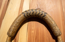Load image into Gallery viewer, Bosal 12 plait beveled natural cowhide 1/2" black accents