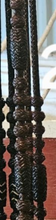 Load image into Gallery viewer, Romal Reins 8 plait George Moore Pattern Dark Brown 84"