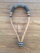 Load image into Gallery viewer, Bosal 5/8&quot; or 1/2&quot; 24 to 32 Plait Natural Cheeks, Black Noseband/Accents