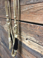 Load image into Gallery viewer, Rawhide Browband Headstall w/ Throat Latch &amp; Tassels