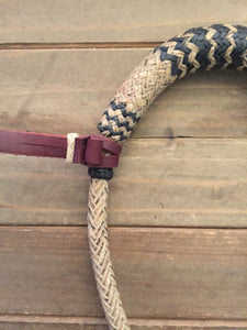 Bosal Hanger Latigo Leather Bleed Knot Connector w/ Rawhide Keeper