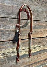Load image into Gallery viewer, Quality Leather Rawhide Single Ear Headstall w/ Tassel CS-T2