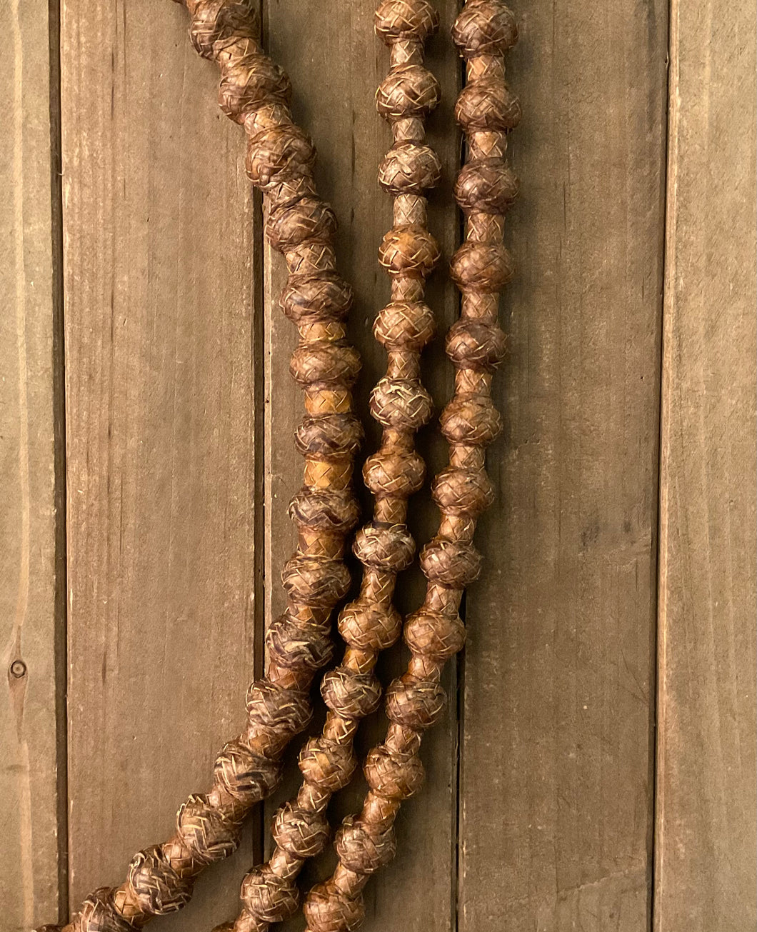 Romal Reins 16 plait 60 Button Pattern - Carmel Pecan Color XXXX