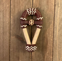 Load image into Gallery viewer, Braided Rawhide Mini Bosal Scarf Slide