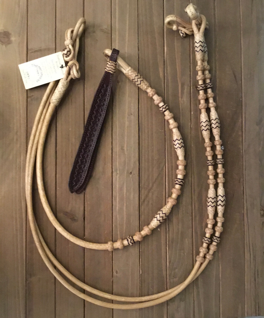 Romel Reins 30 plait GM Black Accents Barrels and Extra Button M1-B