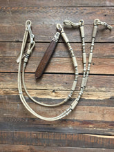 Load image into Gallery viewer, Romal Reins 16 Plait California Style Natural w/ black accents XXXX