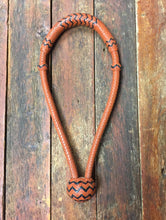 Load image into Gallery viewer, Bosal 16 Plait Kangaroo Orange with Black Accents 5/8&quot;, 1/2&quot; - M  SALE!