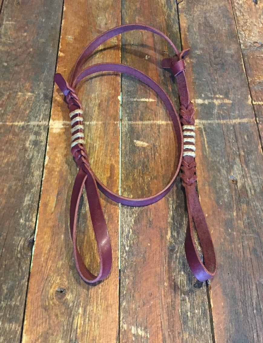 Latigo Bosal Hanger w/ Rawhide Accents