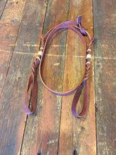 Load image into Gallery viewer, Latigo Bosal Hanger w/ Rawhide Accents