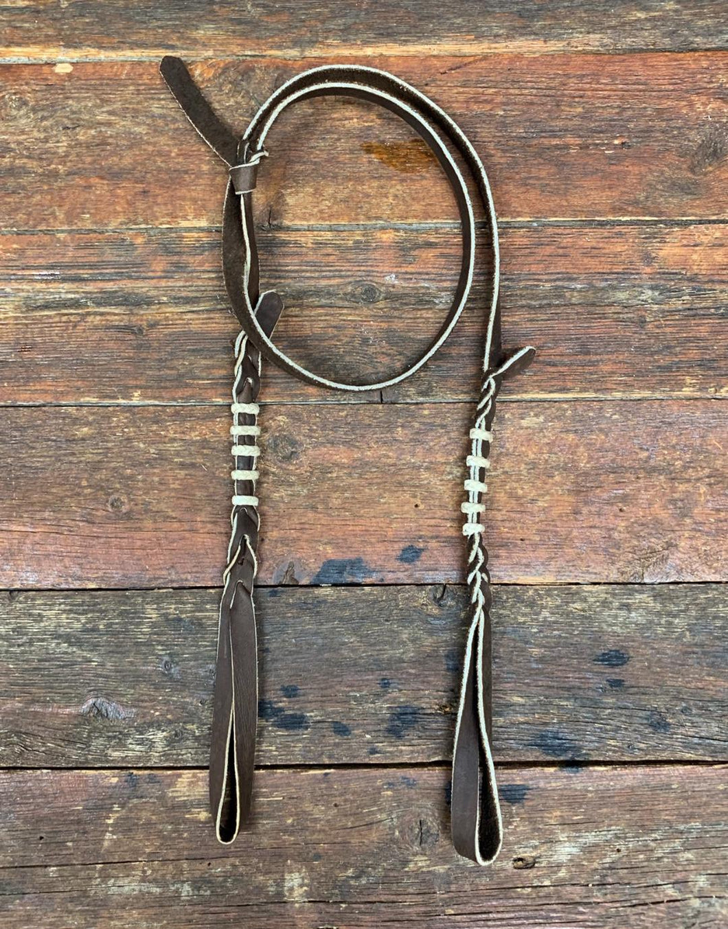 Bosal Hanger Chap Leather with Rawhide Accents