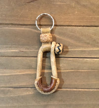 Load image into Gallery viewer, San Juan Honda Style Braided Rawhide Keychain