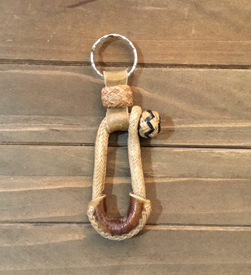 San Juan Honda Style Braided Rawhide Keychain