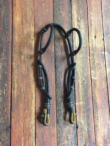Rawhide Double Ear 30 Plait Headstall - Out of stock