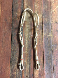 Rawhide Double Ear 30 Plait Headstall - Out of stock