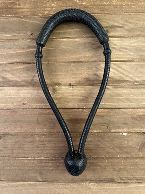 Bosal 1/2” 20 Plait Rawhide Solid Black Color