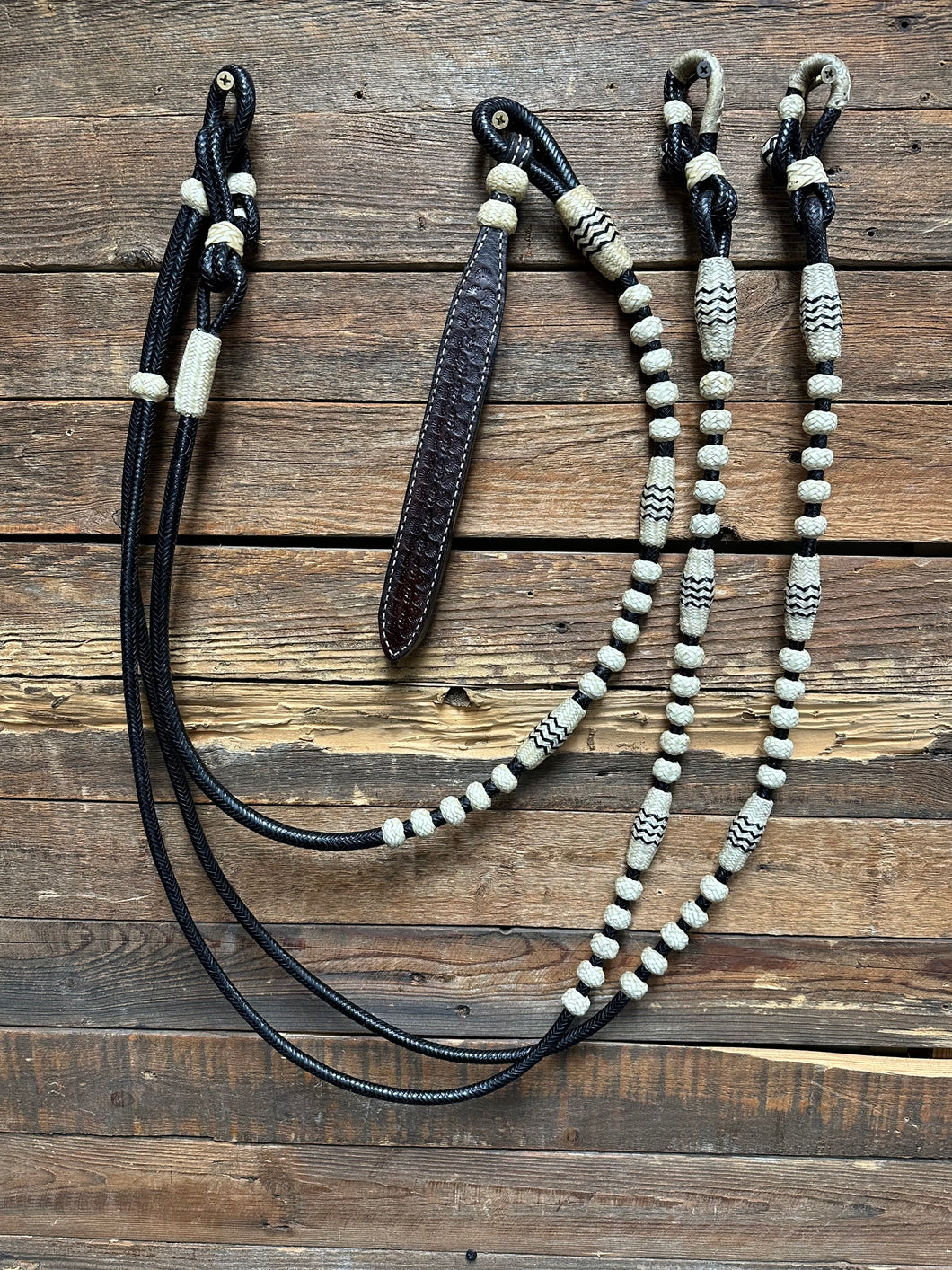 Romal Reins 18 plait 110” GM Black/Natural Special Edition CV1824 XXXX