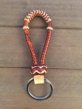 Load image into Gallery viewer, Beautiful Mini Bosal Rawhide Keychains -  Assortment of Colors