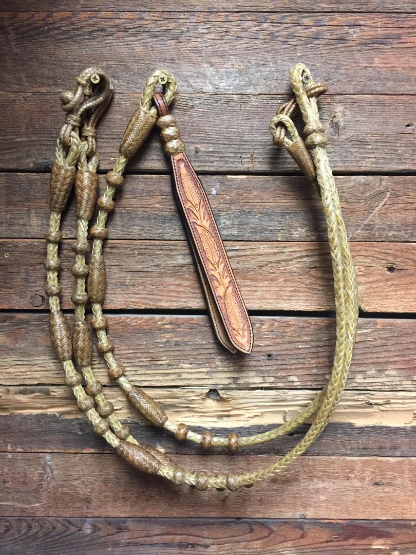 Romal Reins 8 Plait Rawhide Square Braid 110