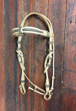 Load image into Gallery viewer, Deluxe Triple Browband Rawhide Headstall w/ Throat Latch - Out of stock