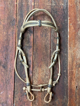 Load image into Gallery viewer, Deluxe Triple Browband Rawhide Headstall w/ Throat Latch - Out of stock